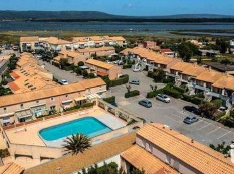 Appart 5P Terrasse Sud Vue Mer, Acces Direct Plage Frontignan Esterno foto